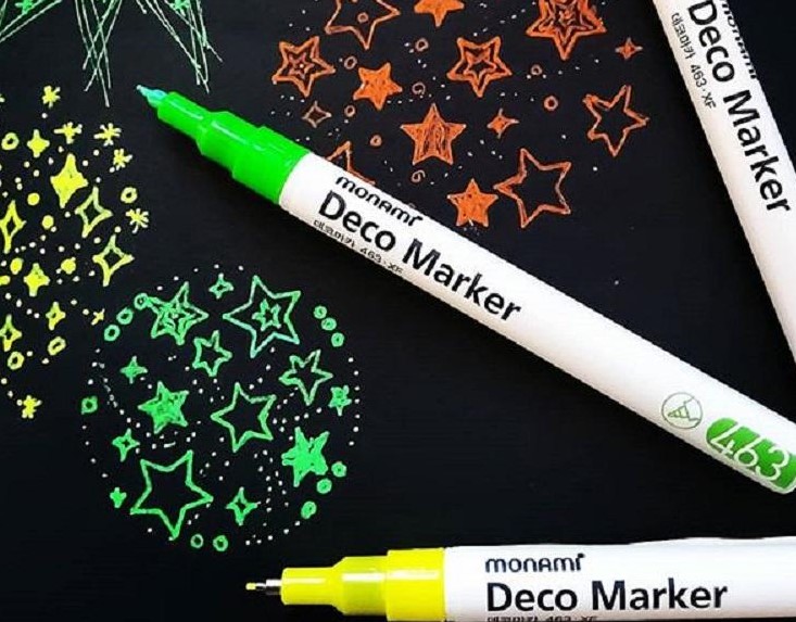 Popisovače Monami Deco Marker 2,0mm 1ks červený