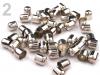 Koncovka kovová s očkem 6x8mm platina 1pár