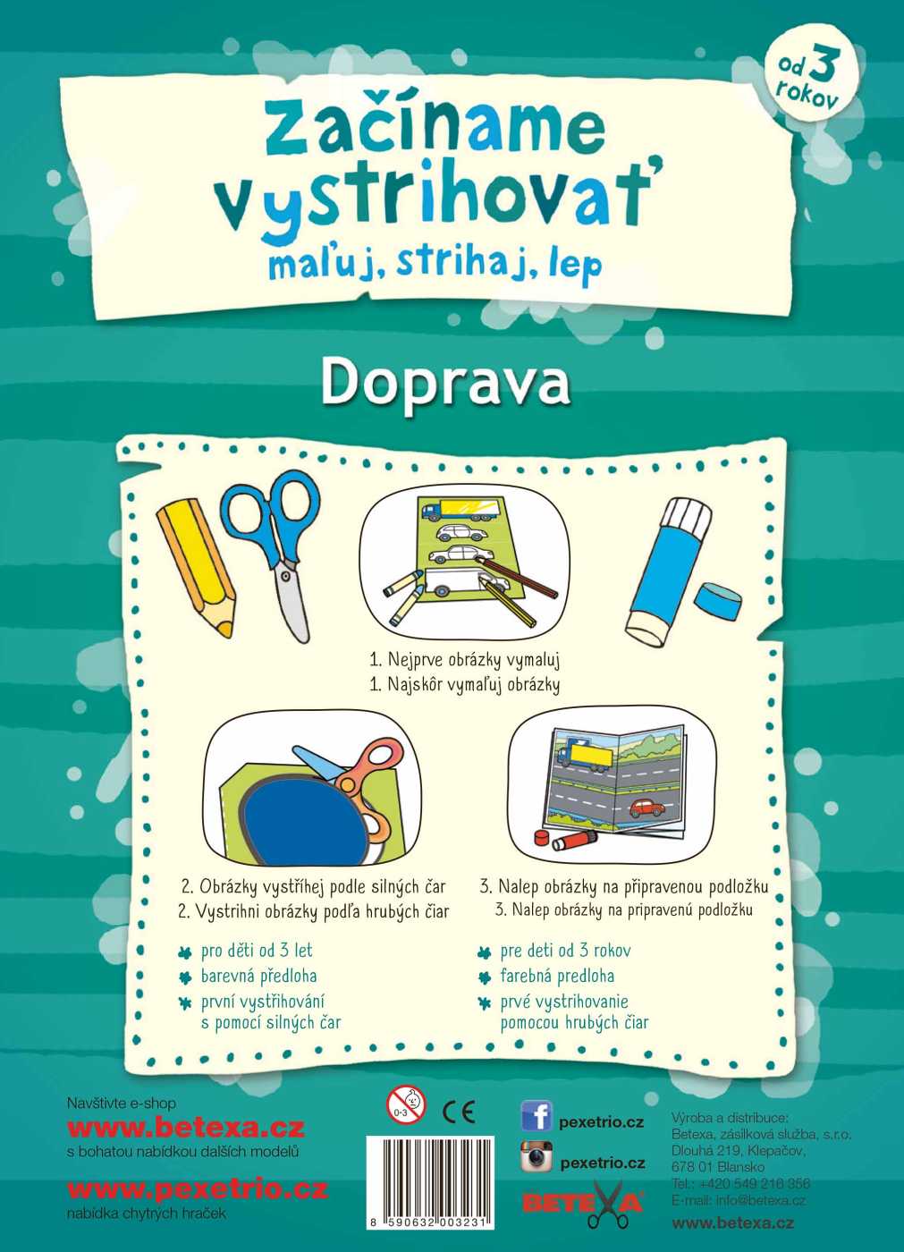 Začínáme vystřihovat Doprava 3+