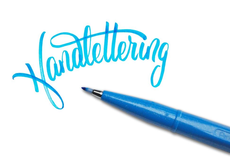 Popisovače štětcové Pentel brush pen Happy 4ks