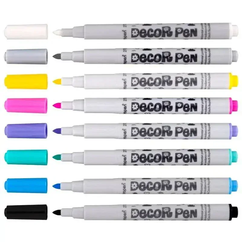 DECOR PEN akrylový fix 9ks pastel