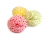 Papírový pompom o24cm zelený puntík 1ks