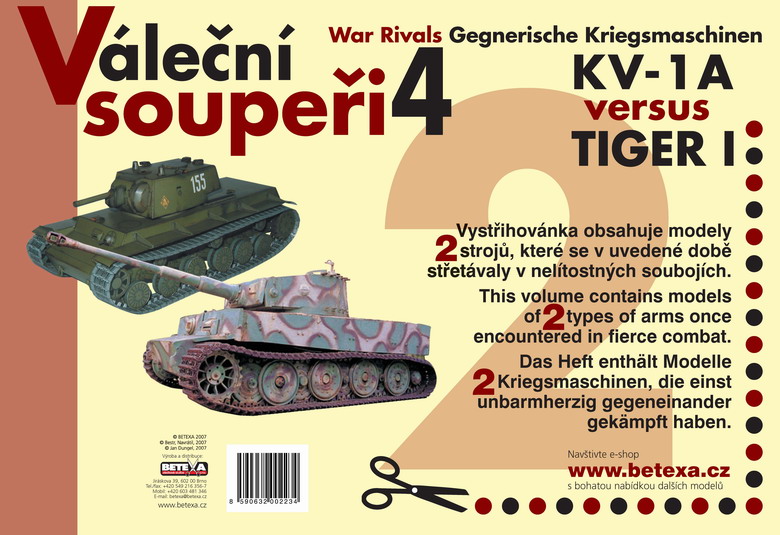 Vystřihovánky A4 Váleční soupeři 4
