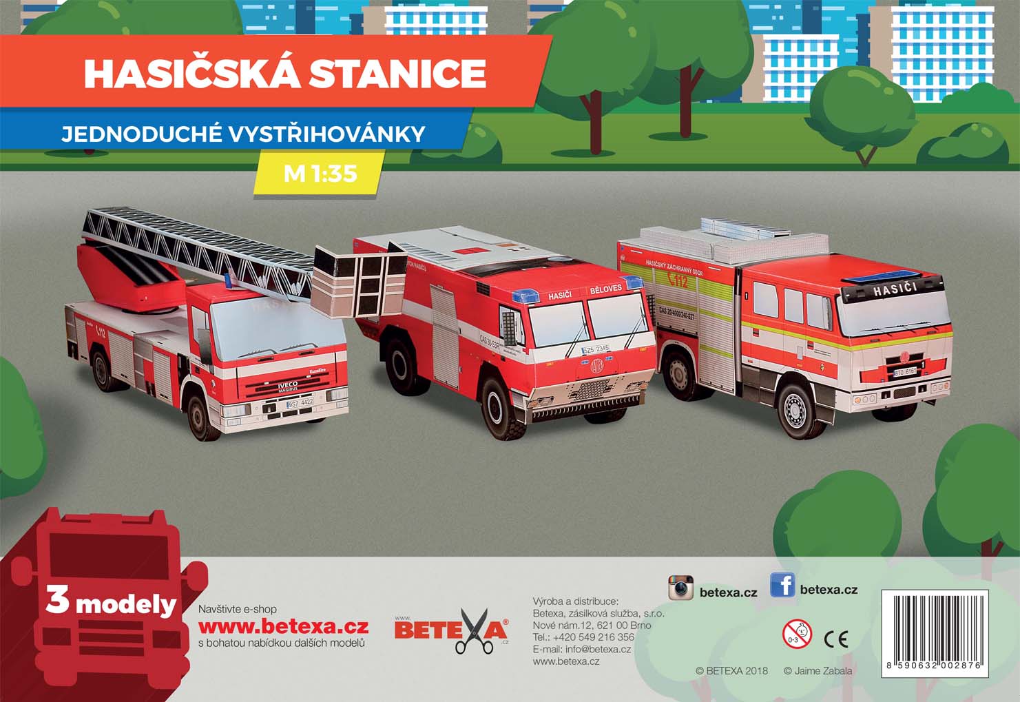 Vystřihovánka Hasičská stanice