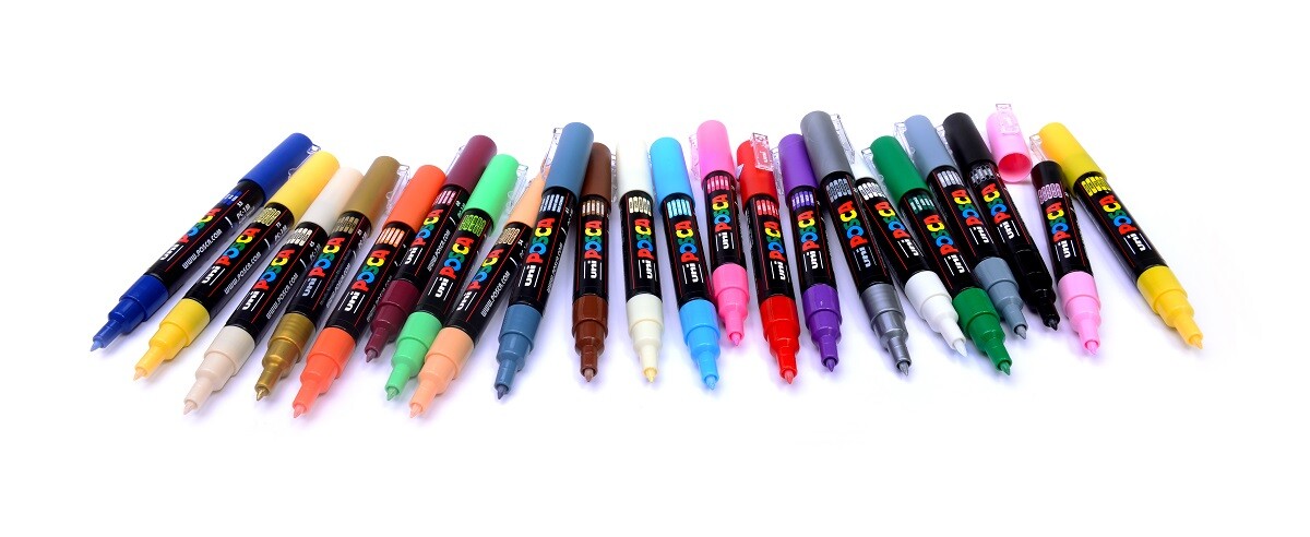 POSCA 1M žlutý popisovač hrot 0,7-1mm
