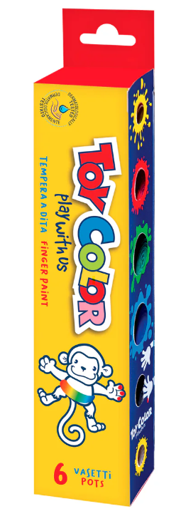 Prstové barvy 6x25ml 2+