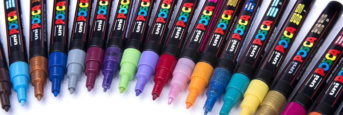 POSCA 3M černý popisovač hrot 0,9-1,3mm