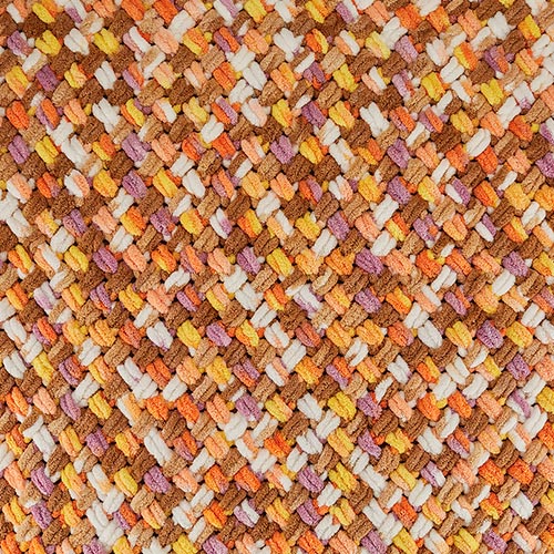 Příze Puffy Color béž/oranž/hnědá/žlu/fialková mix Alize