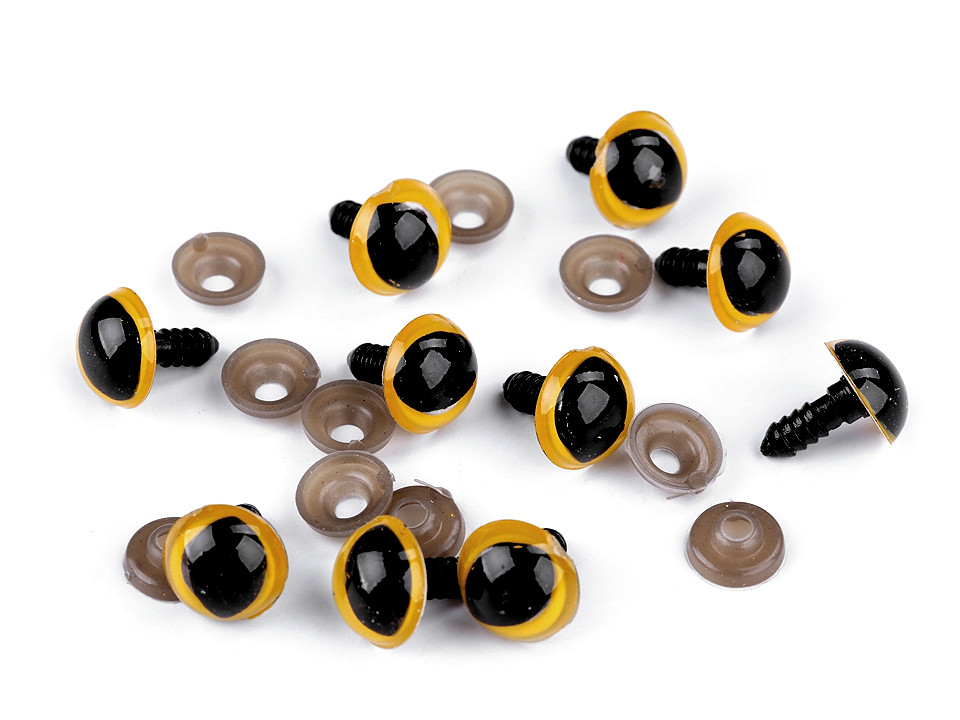 Oči kočičí s pojistkou o14mm 1ks