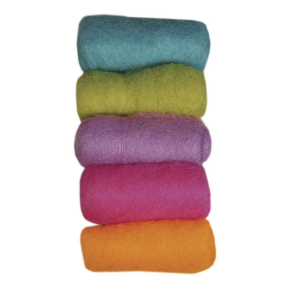 Ovčí rouno 5x20g mix jasné barvy