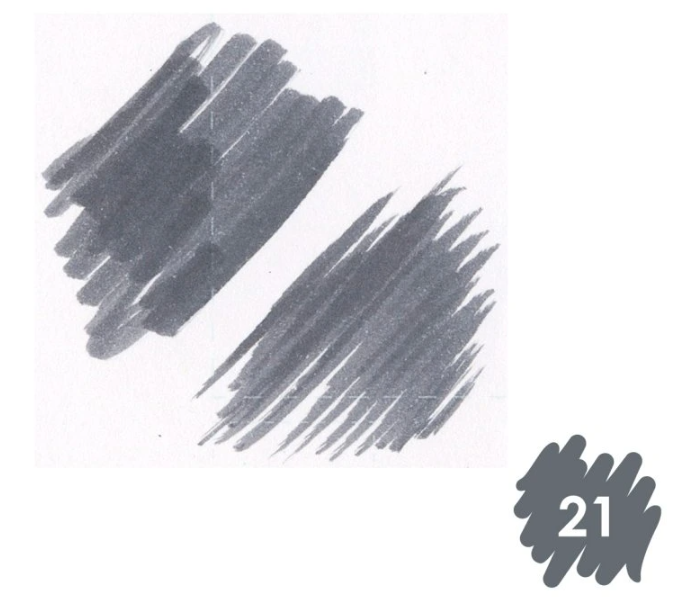 Popisovač se štětečkem Artist Brush tm. šedá