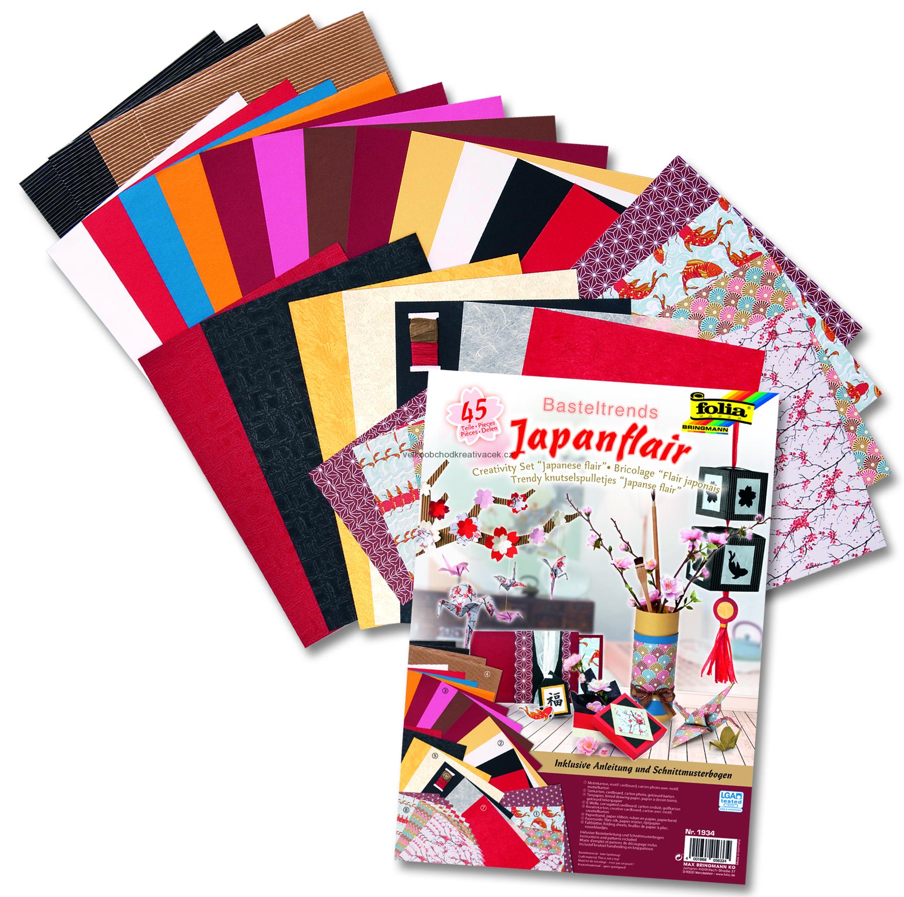 Kreativní sada Japonský styl Asie 45 dílů