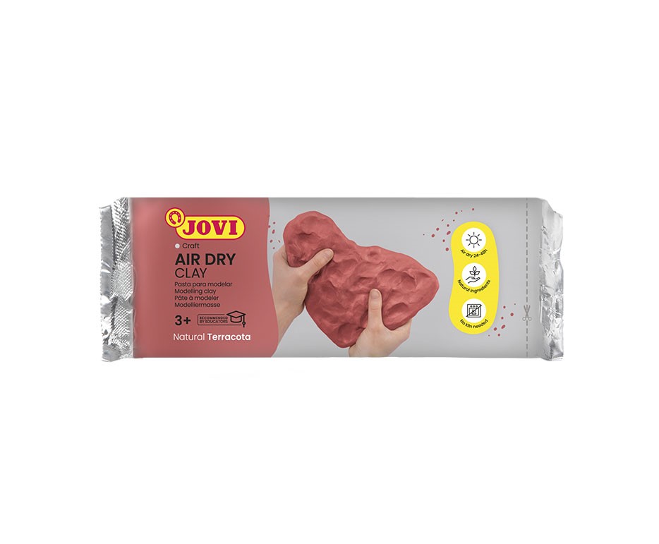 JOVI samotvrdnoucí modelovací hmota 500g hnědá 3+