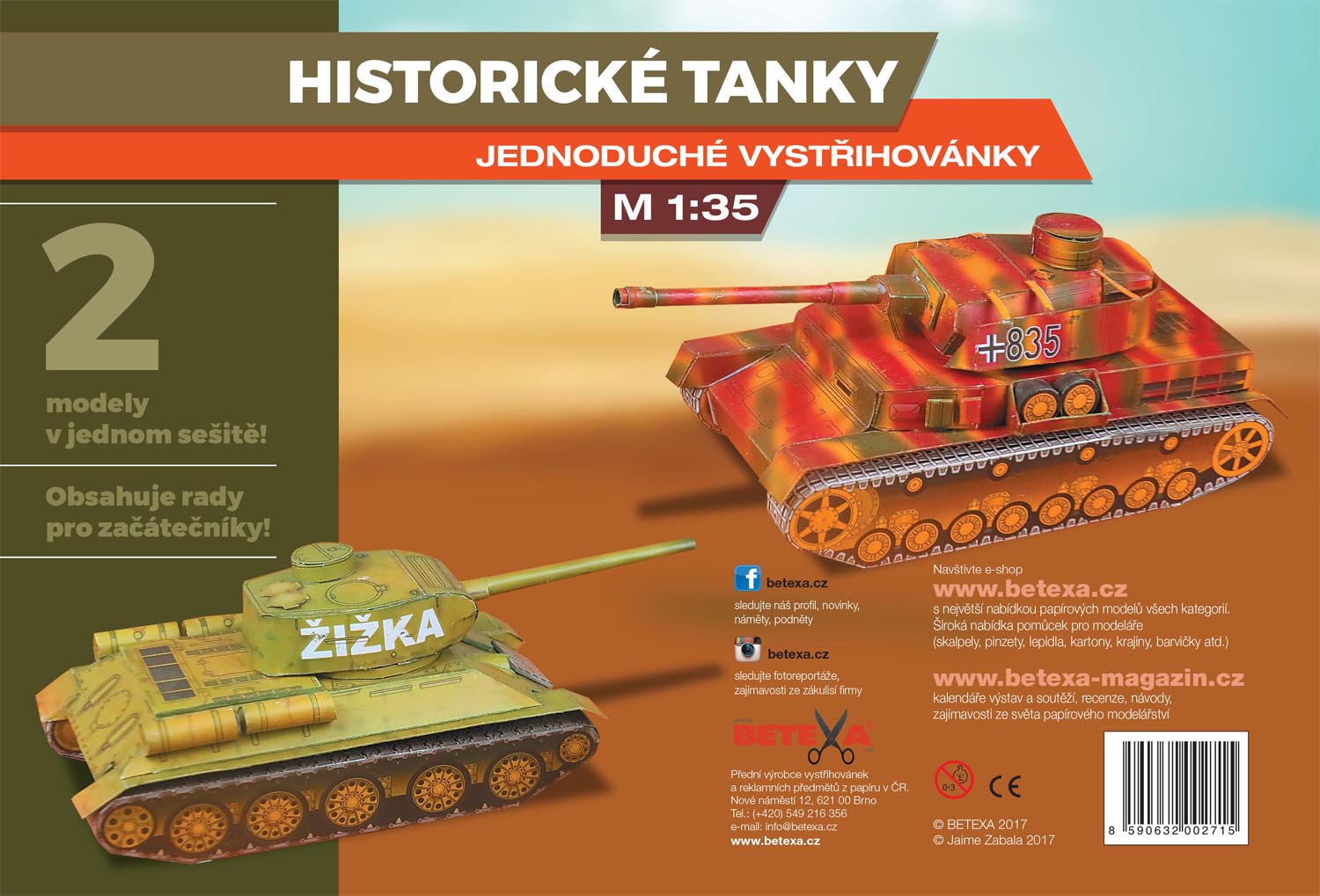 Vystřihovánka Historické tanky