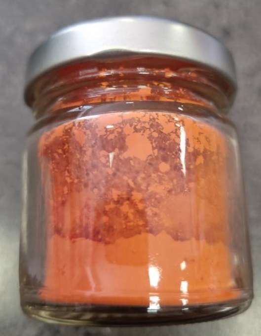Pigment přírodní prášek 40ml oranž