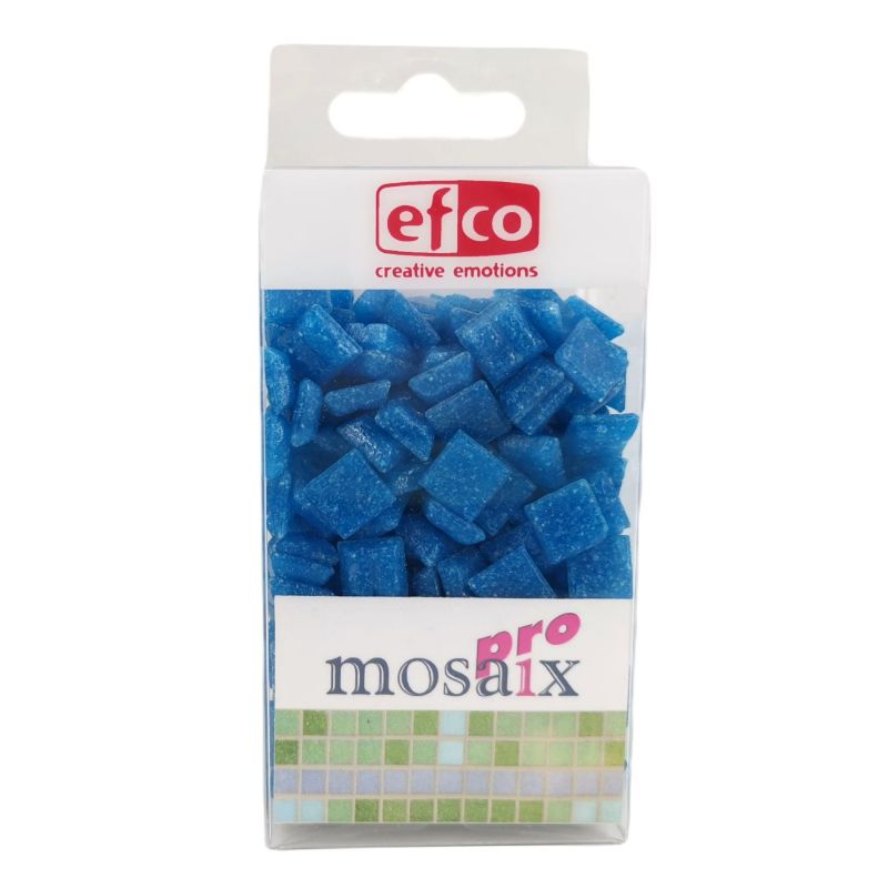 Mozaika 200g/cca 300ks 1x1cm stř. modrá