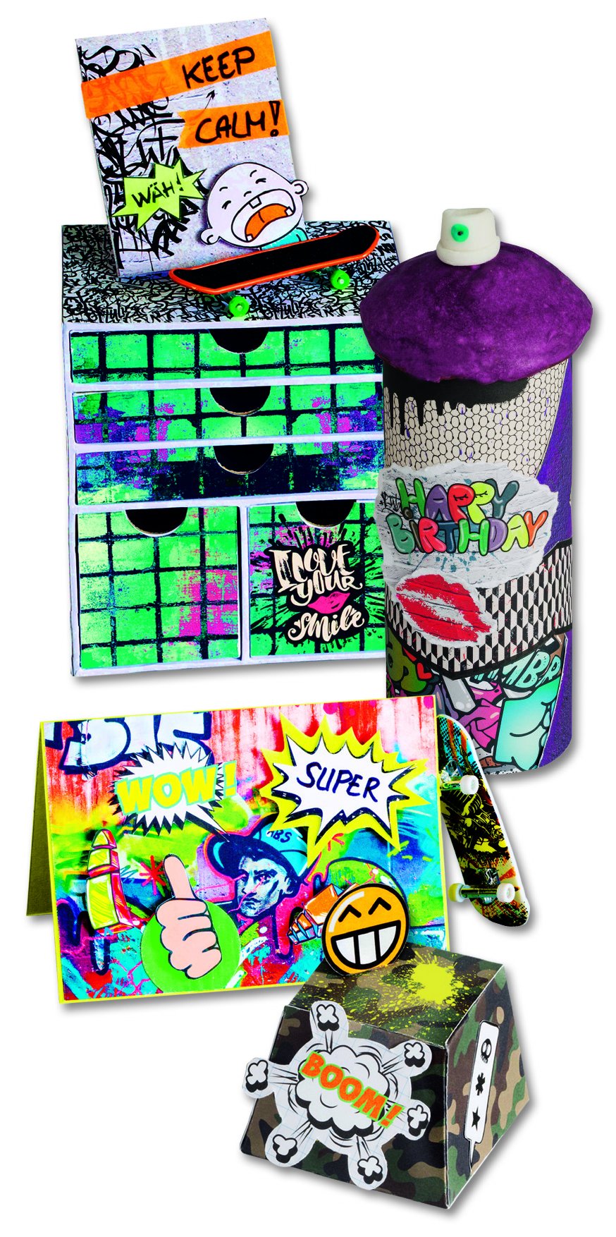 Blok s motivem "GRAFFITY"  270g/m2 20 listů