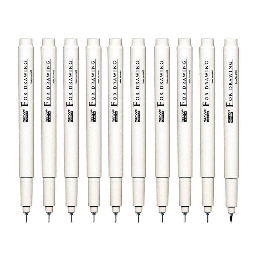 Popisovač technický Marvy černý 0,9mm