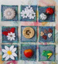 Inchies 5x5x0,2cm čtverečky 