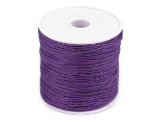 Šňůra bavlněná o1mm fialová orchidej