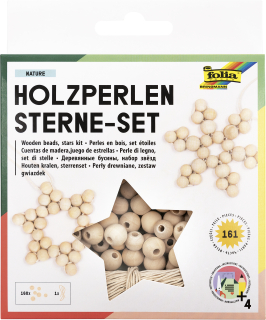 Sada na výrobu ozdob NATURE dřevěné korále
