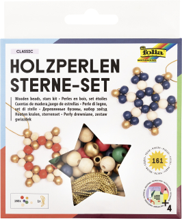 Sada na výrobu ozdob CLASIC dřevěné korále