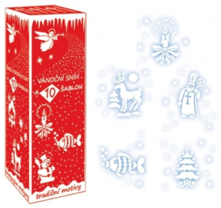 Sníh ve spreji 150ml+10 šablon