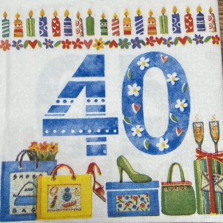 Ubrousek 33x33cm "40"