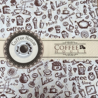 Ubrousek 33x33cm kafe