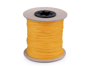 Oděvní šňůra PES 1m o1,5mm sv.oranžovožlutá