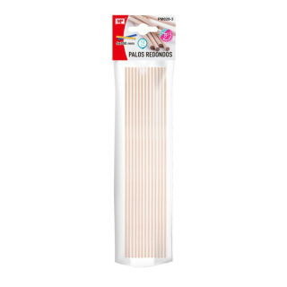 Tyčky dřevěné přírodní kulaté o0,5cm (12ks)