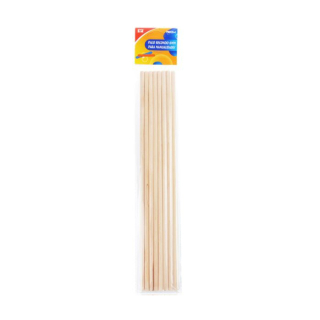Tyčky dřevěné přírodní kulaté o0,6cm (8ks)