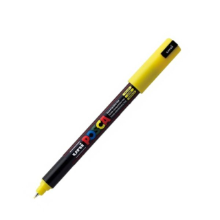 POSCA 1MR žlutý popisovač kovový hrot 0,7mm