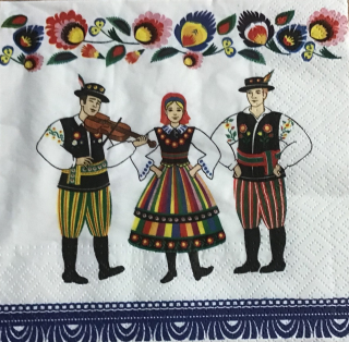 Ubrousek 33x33cm  folk2