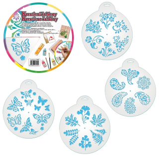 Kreativní šablona ornamenty 25cm 1ks