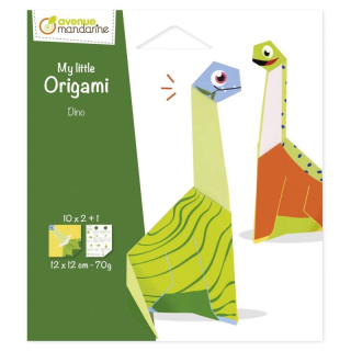 Papíry na origami 12x12cm (20ks) brontosaurus