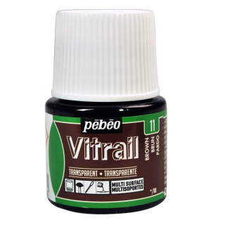 Vitrail na sklo, kovy, plexisklo 45ml hnědá