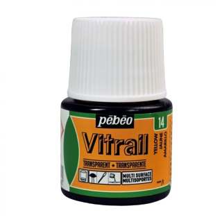 Vitrail na sklo, kovy, plexisklo 45ml žlutá
