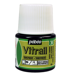 Vitrail na sklo, kovy, plexisklo 45ml zelené jablko