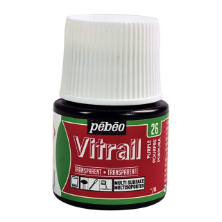 Vitrail na sklo, kovy, plexisklo 45ml purpurová