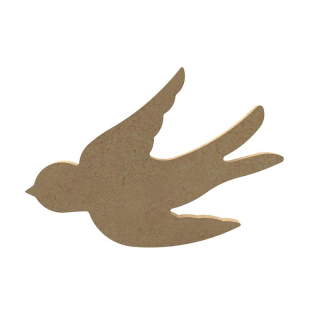 Dřevěný výřez z MDF 1ks vlaštovka 15cm
