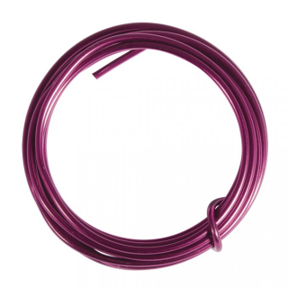Drát hliníkový růžový 2mm cca2m