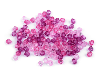 Plastové korálky cínovky/sluníčko 6x6mm cca25g