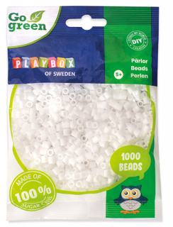 Zažehlovací korálky 1000ks 5x5mm bílá