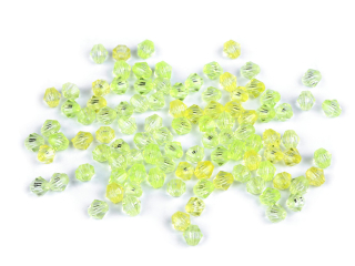 Plastové korálky cínovky/sluníčko 6x6mm cca500g