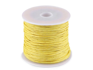 Šňůra bavlněná o1mm žlutá narcis
