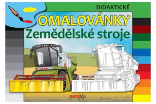 Omalovánky Zemědělské stroje A4