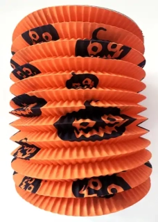 Lampion válec 16cm dýně 1ks