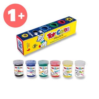 Prstové barvy 6x25ml 2+
