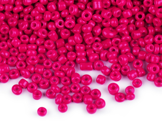 Rokajl 12/0 2mm neprůhledný 50g fuchsiová